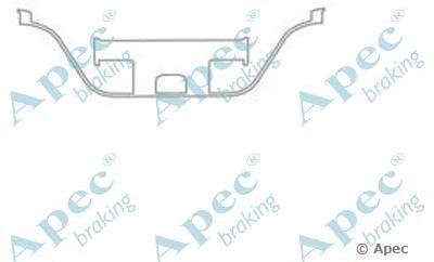 APEC BRAKING kit501 -  Комплектующие, тормозные колодки